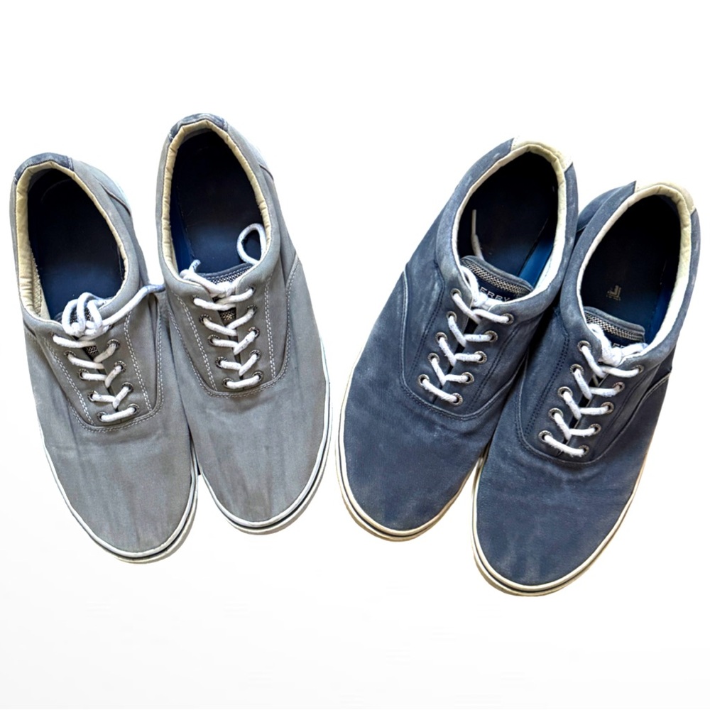 Two pairs of Sperry casual sneakers, men’s 13